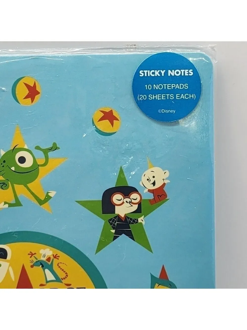 NEW Disney Theme Parks The World of Pixar Sticky notes folder notepad set